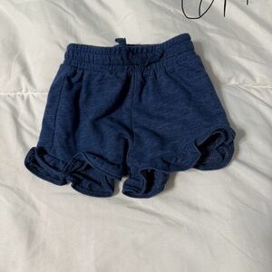 Navy Blue Kids Ruffle Shorts